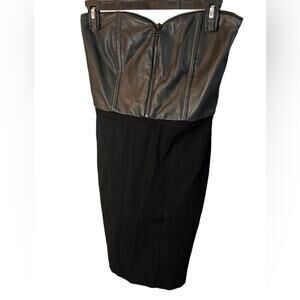 Alice + Olivia Black Strapless Dress